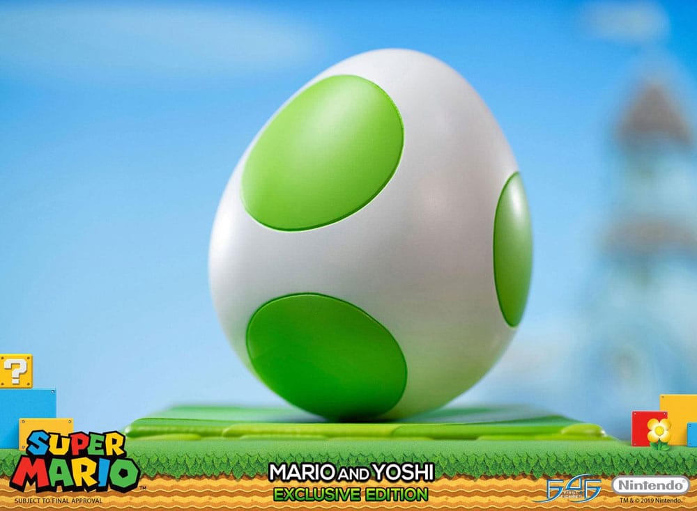 First 4 Figures Super Mario - Mario & Yoshi Exclusive Edition Statue