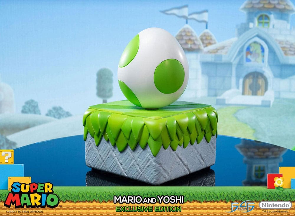 First 4 Figures Super Mario - Mario & Yoshi Exclusive Edition Statue
