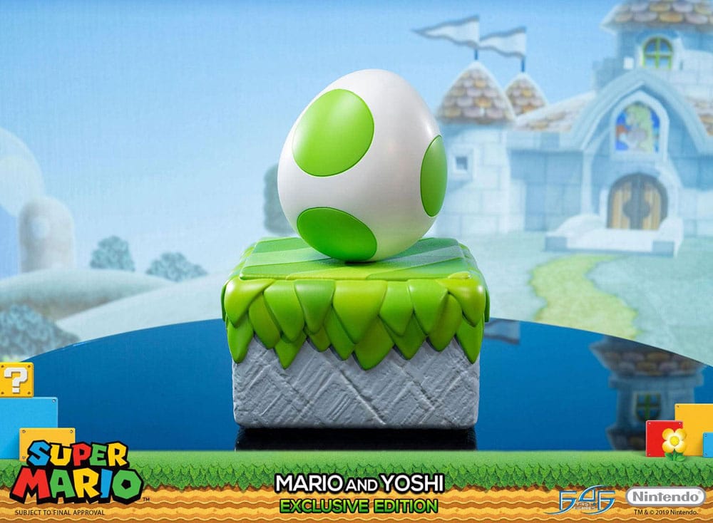 First 4 Figures Super Mario - Mario & Yoshi Exclusive Edition Statue