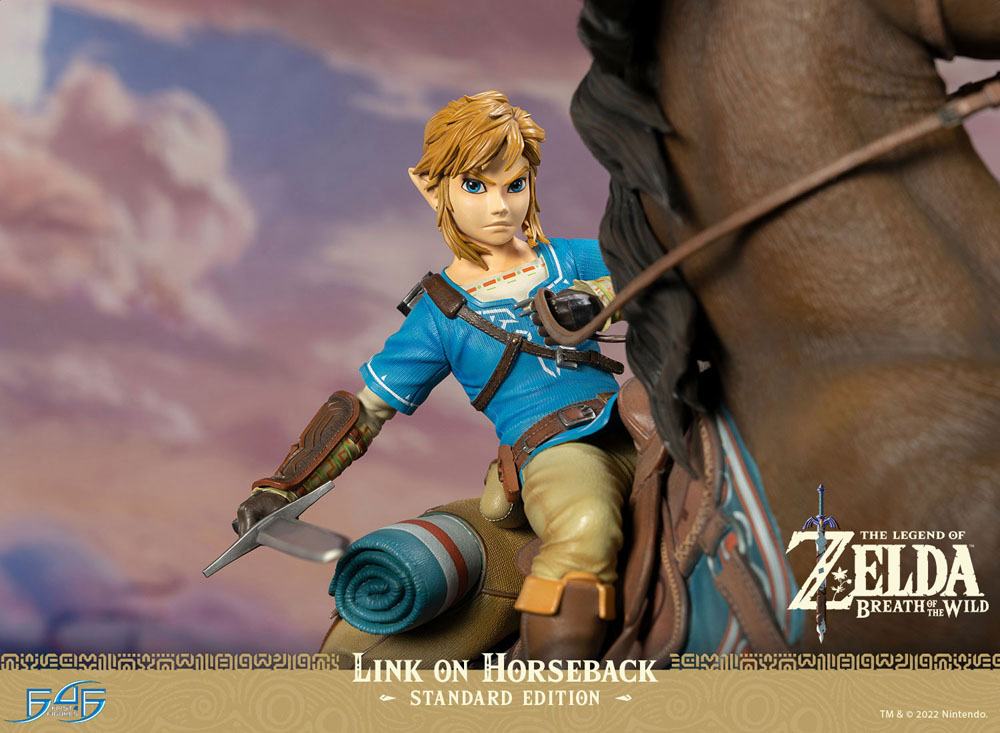 First 4 Figures The Legend of Zelda Breath of the Wild Link on Horseback Statue - Beschädigte Verpackung
