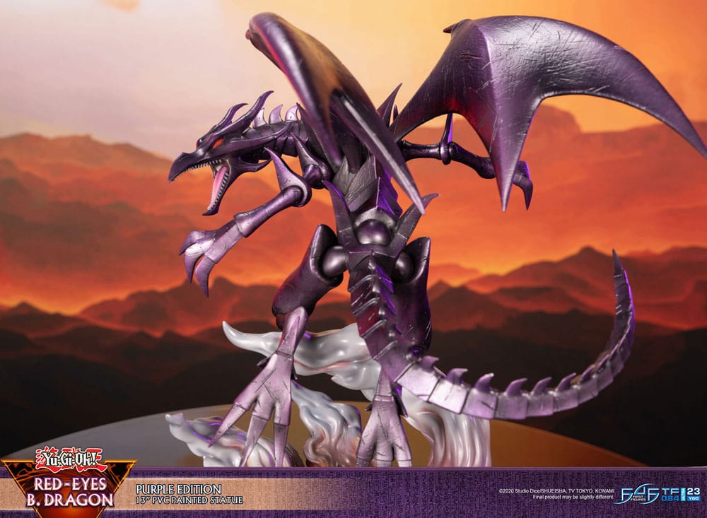 First 4 Figures Yu-Gi-Oh Red-Eyes B. Dragon Purple Colour Statue
