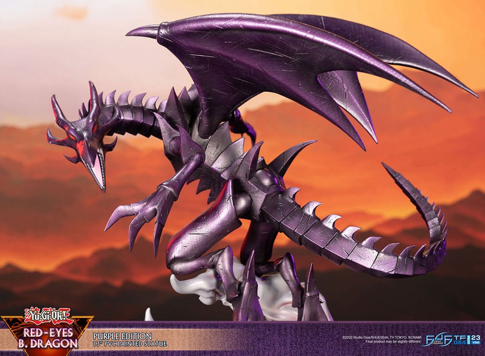 First 4 Figures Yu-Gi-Oh Red-Eyes B. Dragon Purple Colour Statue