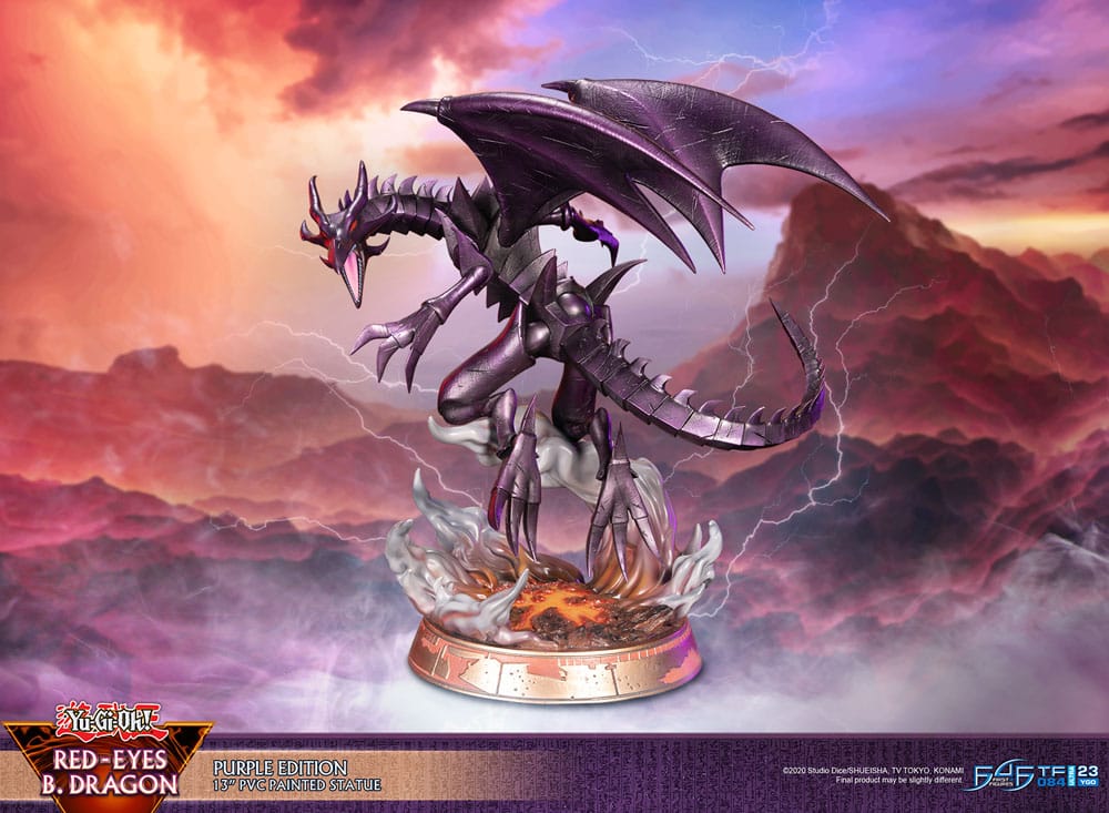 First 4 Figures Yu-Gi-Oh Red-Eyes B. Dragon Purple Colour Statue