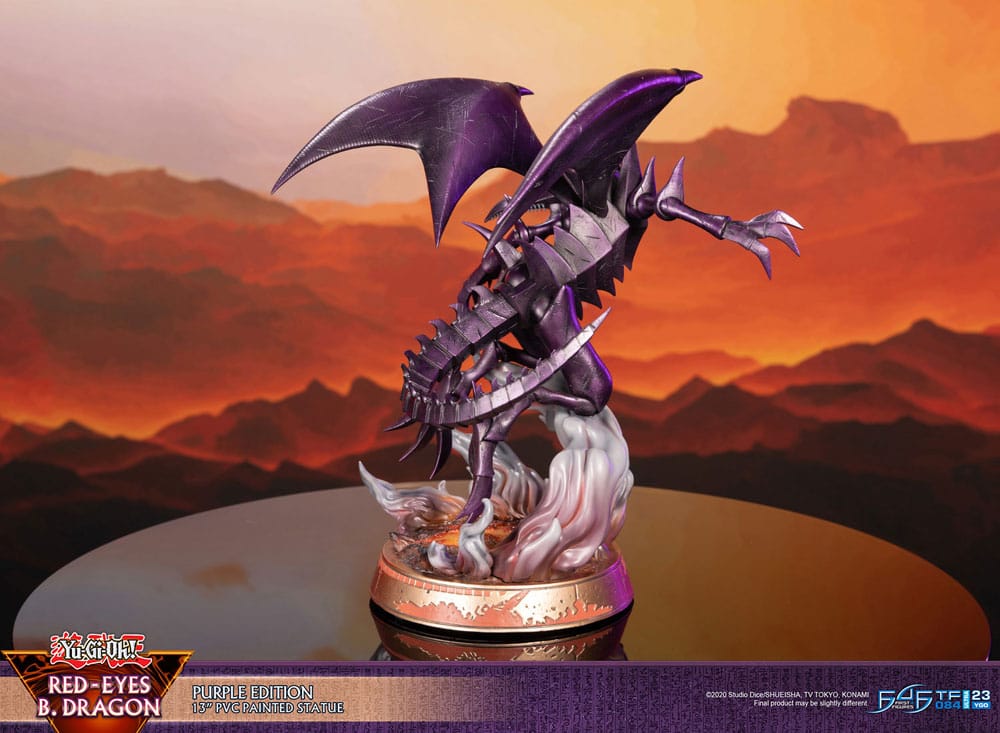 First 4 Figures Yu-Gi-Oh Red-Eyes B. Dragon Purple Colour Statue