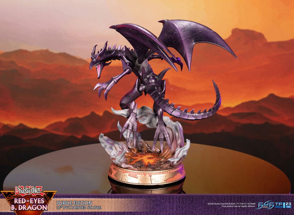 First 4 Figures Yu-Gi-Oh Red-Eyes B. Dragon Purple Colour Statue