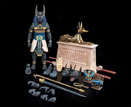 Four Horsemen Toy Design Figura Obscura Anubis Black & Blue Actionfigur