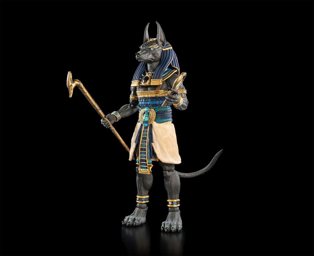 Four Horsemen Toy Design Figura Obscura Anubis Black & Blue Actionfigur