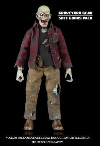 Four Horsemen Toy Design Graveyard Series Worker Zombie Soft Goods Pack Zubehör-Set für Actionfiguren