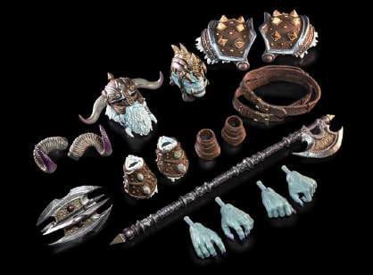 Four Horsemen Toy Design Mythic Legions Ashes of Agbendor Frost Ogre Ogre Scale Actionfigur