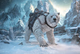Four Horsemen Toy Design Mythic Legions Horror of Einsamall Isbjorn Polar Bear Mount Actionfigur