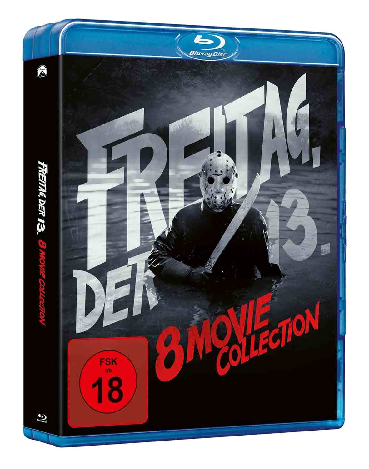 Freitag der 13. - 8 Movie Collection Teil 1-8 UNCUT Blu-ray - Blu-ray/4K/DVD Filme