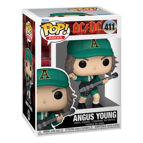 Funko AC/DC POP! Rocks Vinyl Figur Angus Young(Green) 9 cm