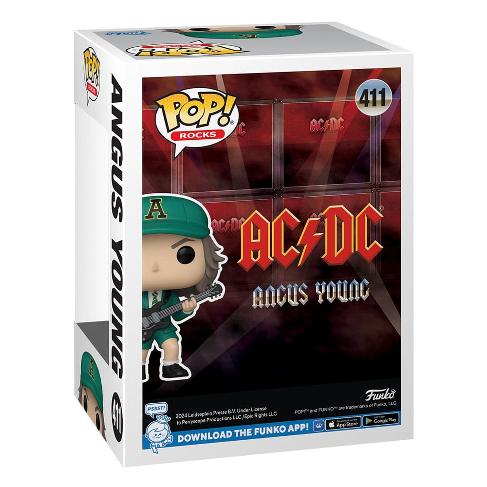 Funko AC/DC POP! Rocks Vinyl Figur Angus Young(Green) 9 cm