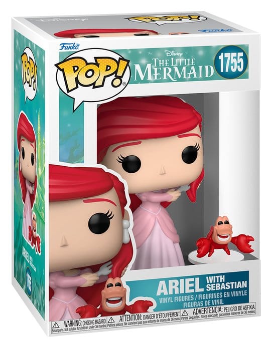 Funko Arielle, die Meerjungfrau S3 – Ariel with Sebastian POP! Vinyl Figur