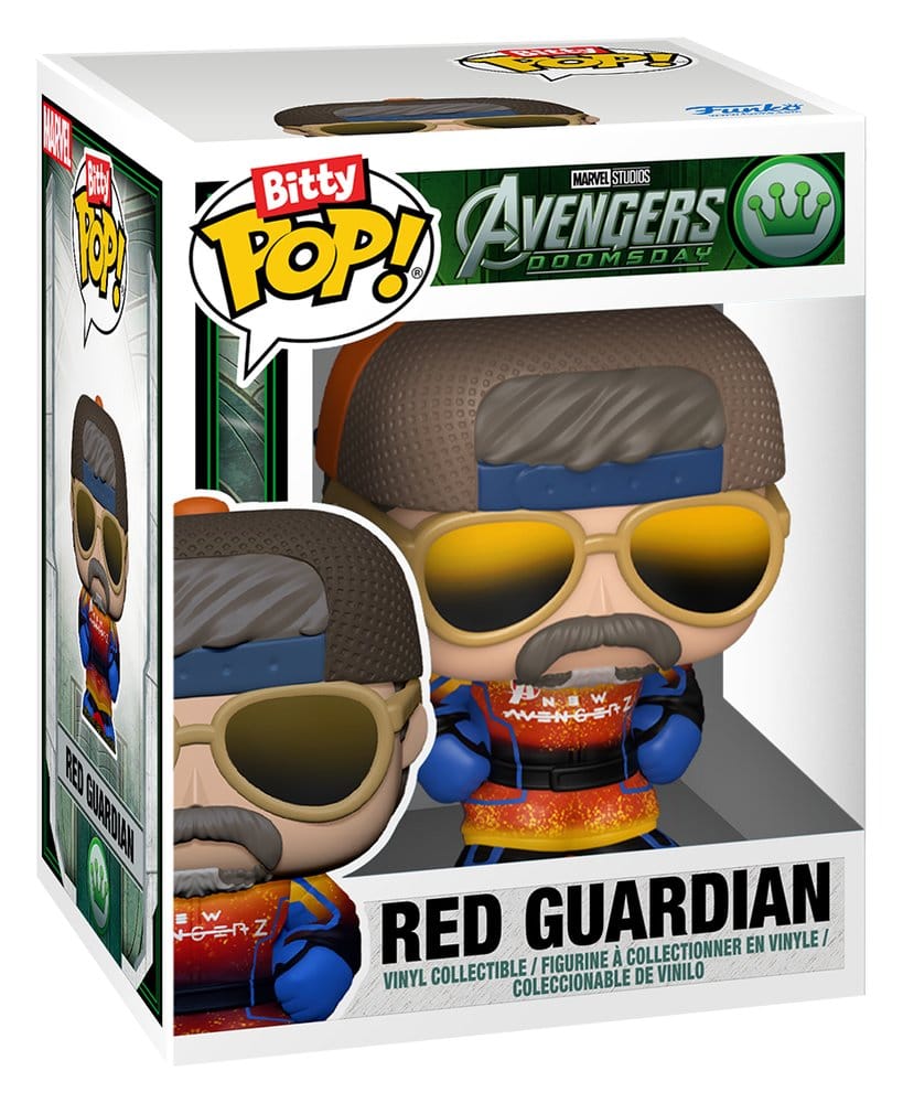 Funko AVD Red Guardian and Avengers Tower Bitty POP! Towns Vinyl Figur