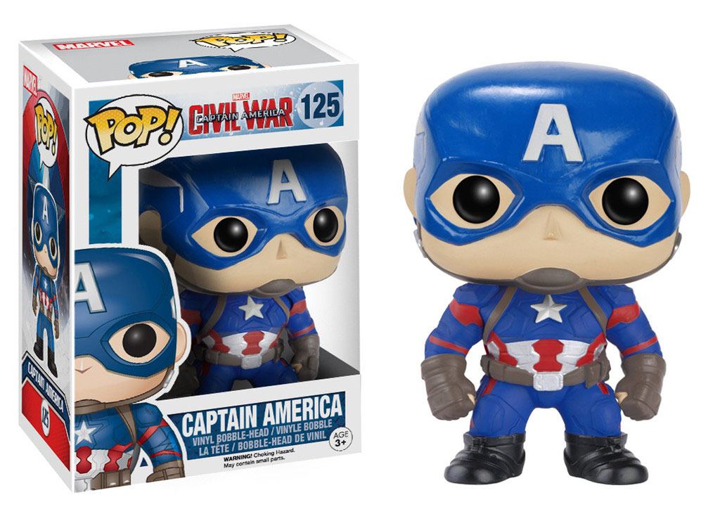 Funko Captain America Civil War POP! Vinyl Wackelkopf Captain America