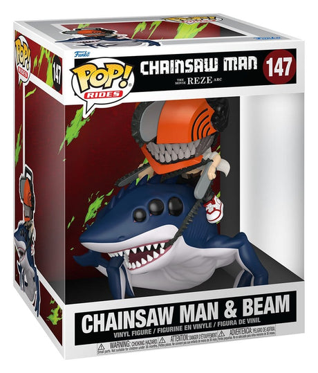 Funko Chainsaw Man CSM & Beam POP! Rides Deluxe Vinyl Figur