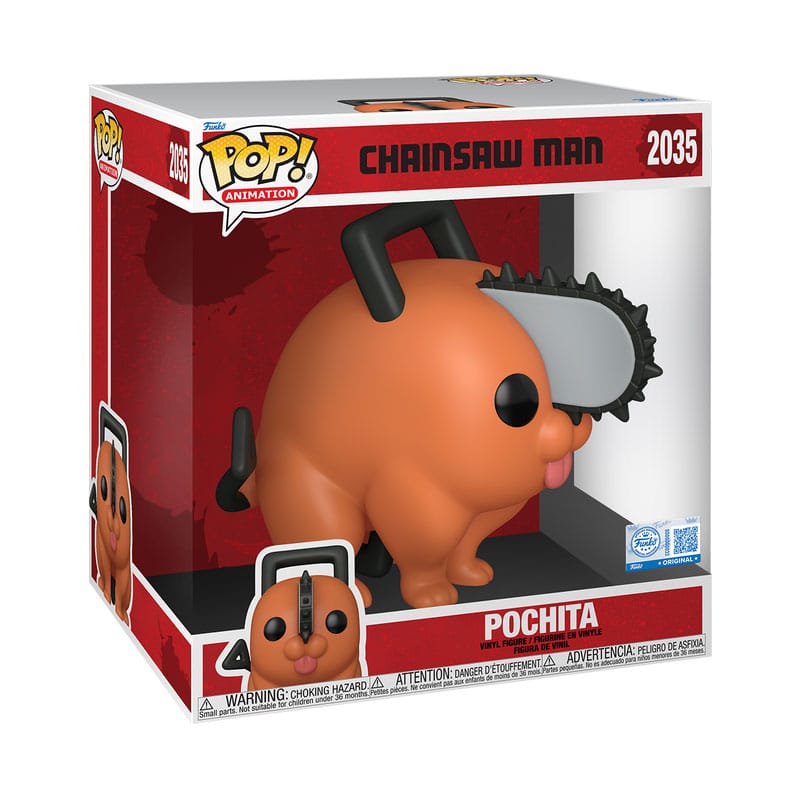 Funko Chainsaw Man Super Sized Pochita Jumbo POP! Vinyl Figur