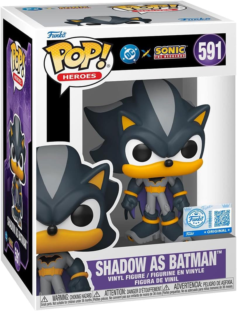 Funko DC's Justice League and Sonic the Hedgehog Shadow/Batman POP! Movies Vinyl Figuren