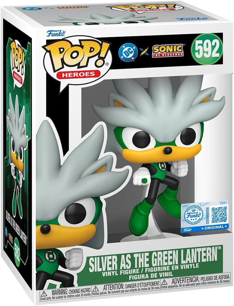 Funko DC's Justice League and Sonic the Hedgehog Silver/GL POP! Movies Vinyl Figuren