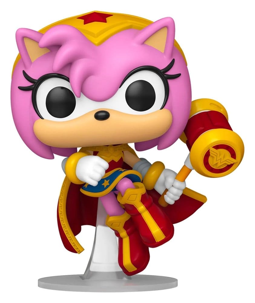 Funko DC x Sonic the Hedgehog Amy as Wonder Woman POP! Heroes Vinyl Figur