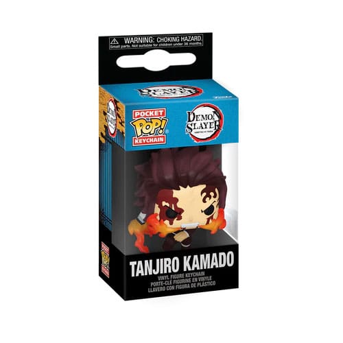 Funko Demon Slayer Kimetsu no Yaiba Tanjiro(Dancing Flash) Display (12) POP! Vinyl Schlüsselanhänger