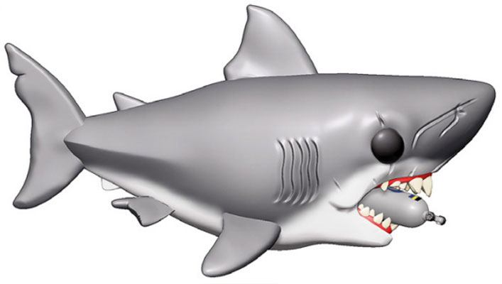 Funko Der weiße Hai Jaws with Diving Tank Oversized POP! Movies Vinyl Figur