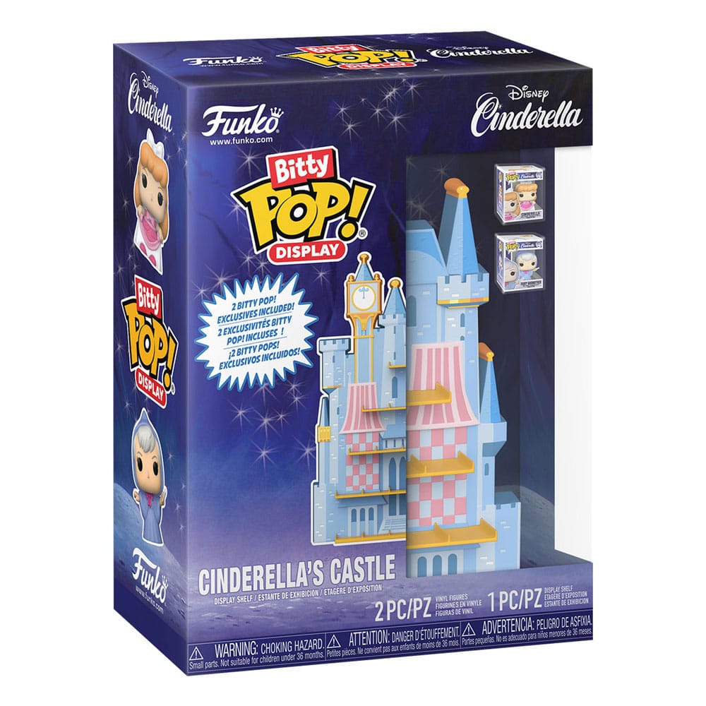 Funko Disney Cinderella's Castle Bitty POP! Display mit 2 Vinyl Figuren