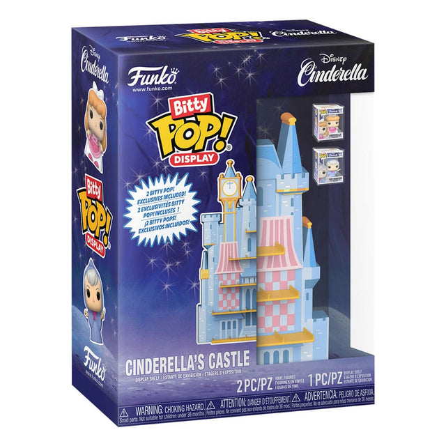 Funko Disney Cinderella's Castle Bitty POP! Display mit 2 Vinyl Figuren