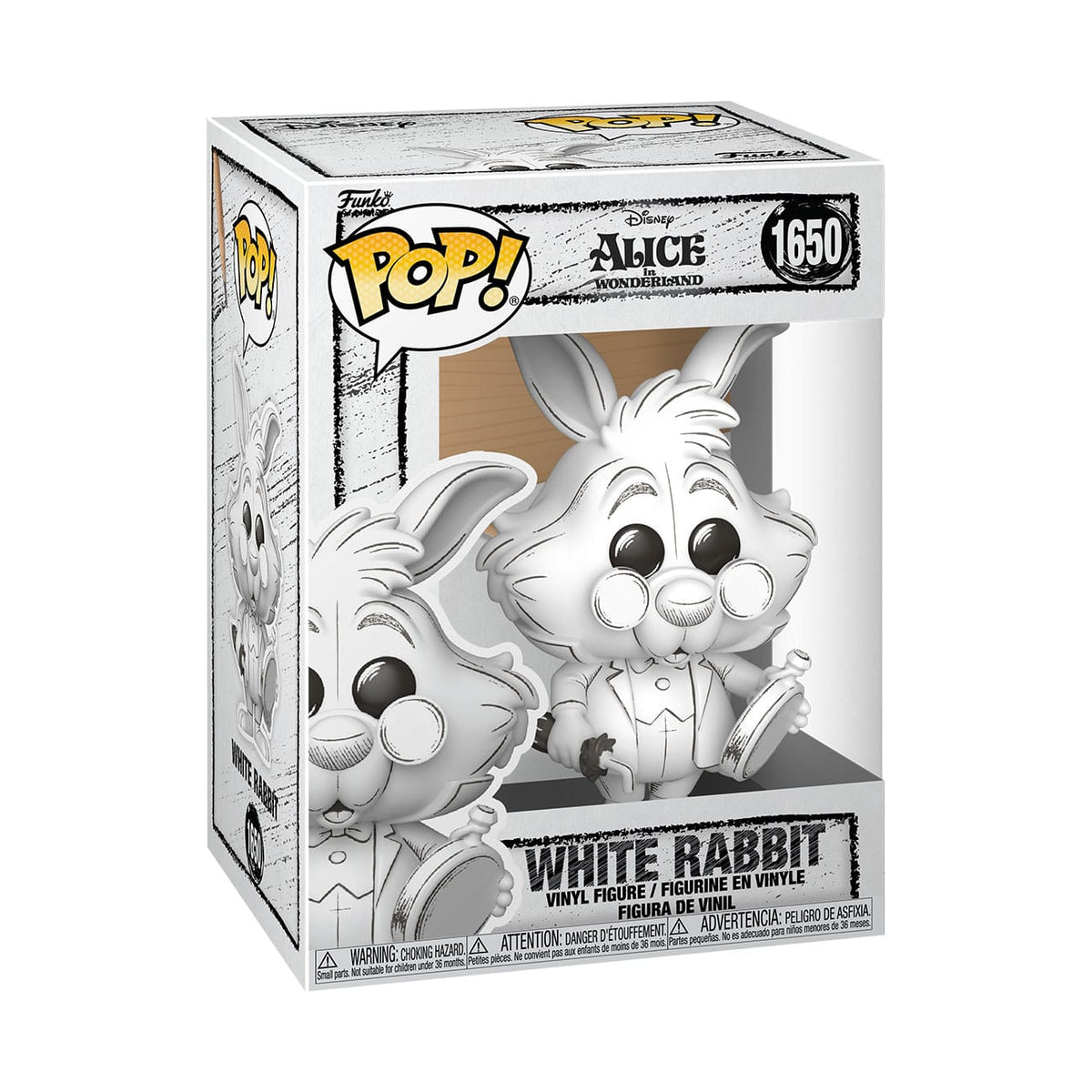Funko Disney Sketched- White Rabbit POP! Vinyl Figur