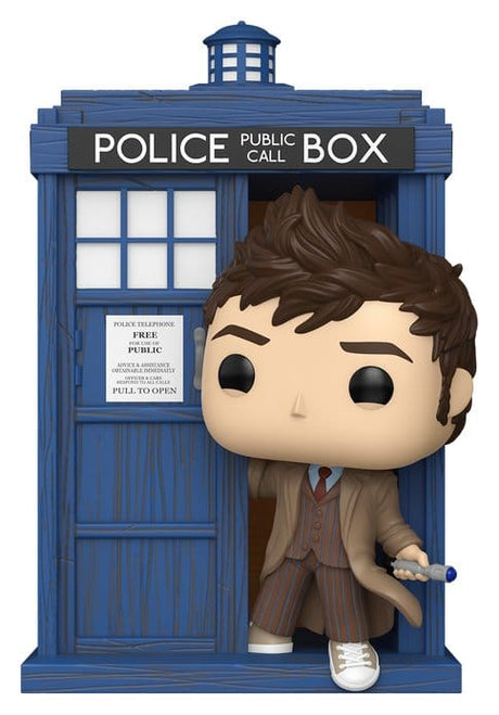 Funko Doctor Who Tenth Doctor with TARDIS POP! Rides Deluxe Vinyl Figur