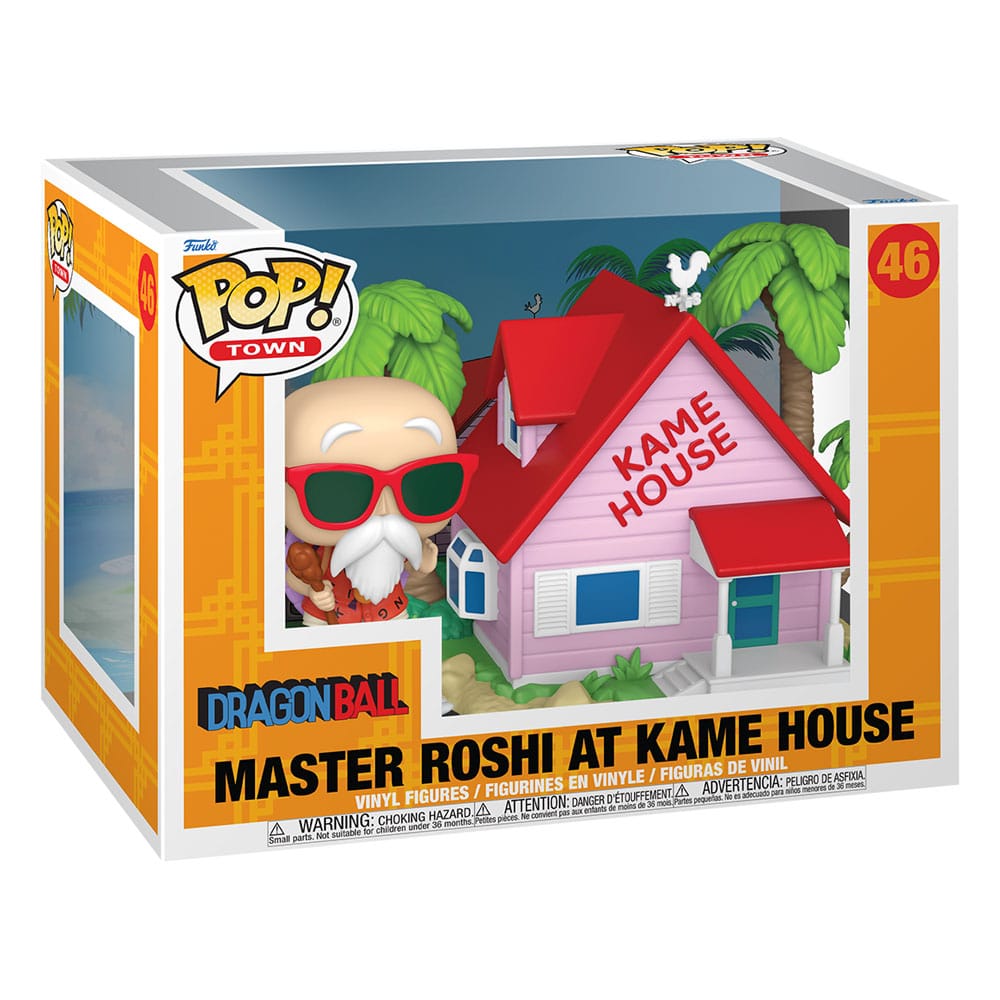 Funko Dragon Ball Kame House w/Master Roshi POP! Town Vinyl Figur