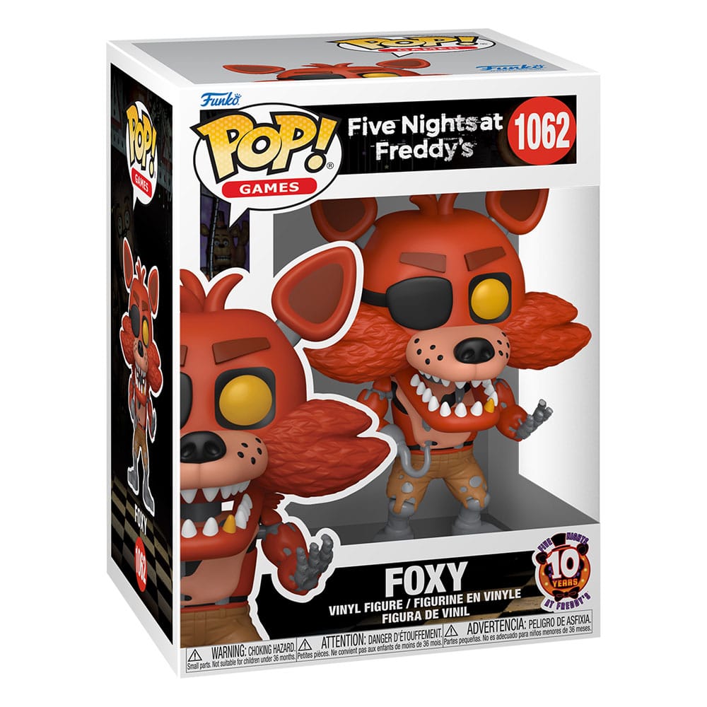 Funko Five Nights at Freddy's 10th Anniversary - Foxy POP! Vinyl Figur