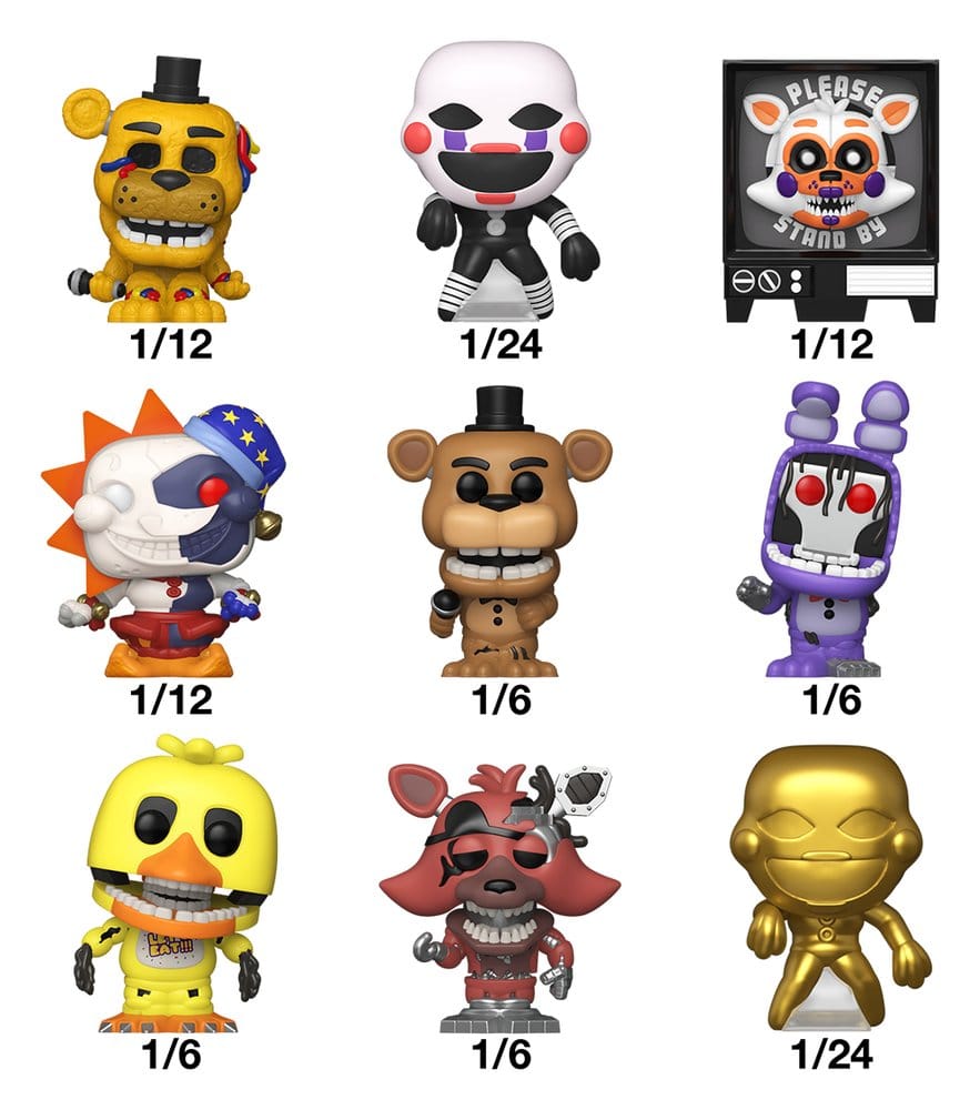 Funko Five Nights at Freddy's Bitty POP! Singles Sortiment (24)
