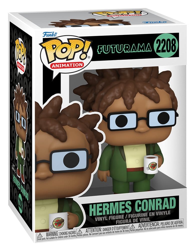 Funko Futurama Hermes w/Mug Pop! Animation Vinyl Figur