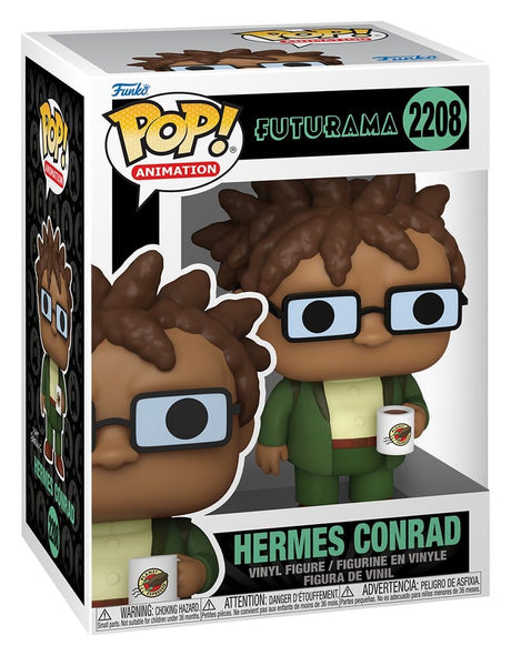 Funko Futurama Hermes w/Mug Pop! Animation Vinyl Figur