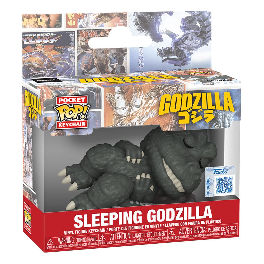 Funko Godzilla Sleeping Godzilla Display (12) Pocket POP! Vinyl Schlüsselanhänger