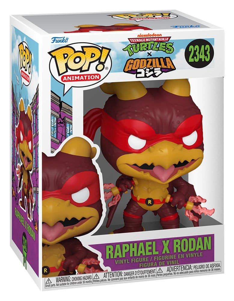 Funko Godzilla x Turtles Raphael X Rodan POP! Animation Vinyl Figur
