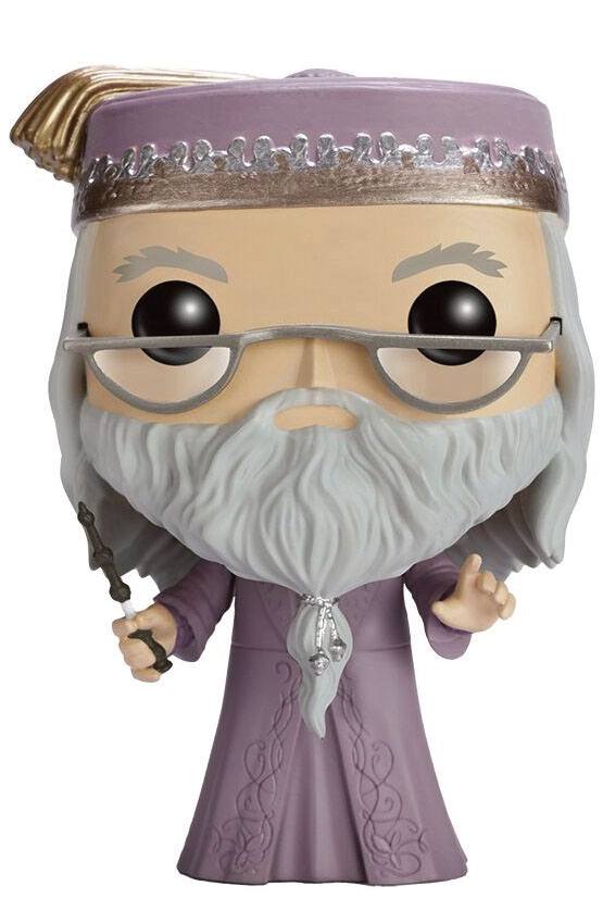 Funko Harry Potter Dumbledore mit Zauberstab POP! Movies Vinyl Figur