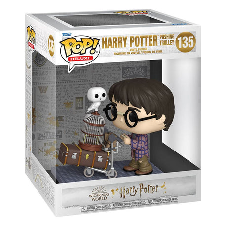 Funko Harry Potter Harry Pushing Trolley POP! Deluxe Vinyl Figur
