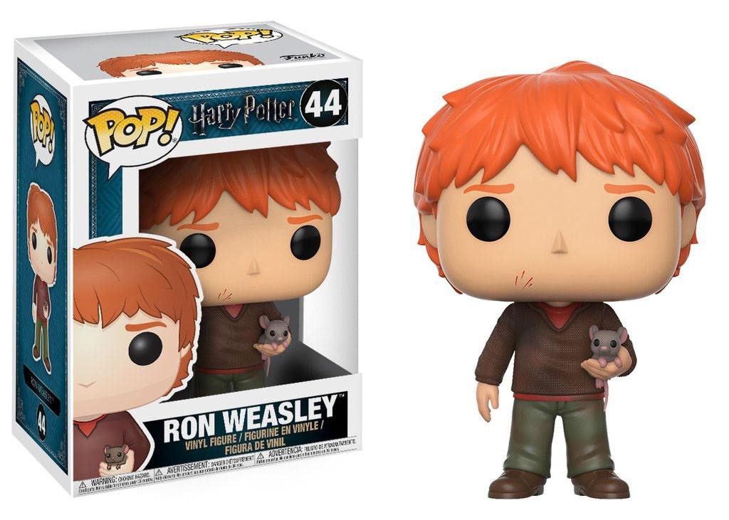 Funko Harry Potter POP! Movies Ron Weasley with Scabbers Vinyl Figur
