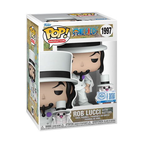 Funko *heo Exclusive Edition* One Piece POP!&Buddy Animation Vinyl Figuren Rob Lucci with Hattori w/Chase Sortiment (6)