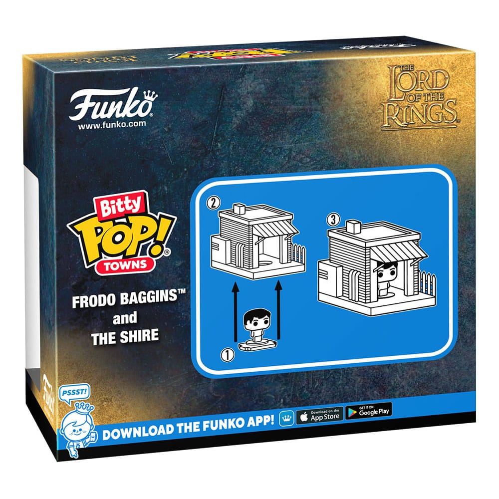 Funko Herr der Ringe Frodo at Shire Bitty POP! Town Vinyl Figur
