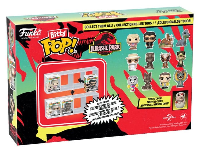 Funko Jurassic Park 4er-Pack Triceratops Bitty POP! Vinyl Figuren