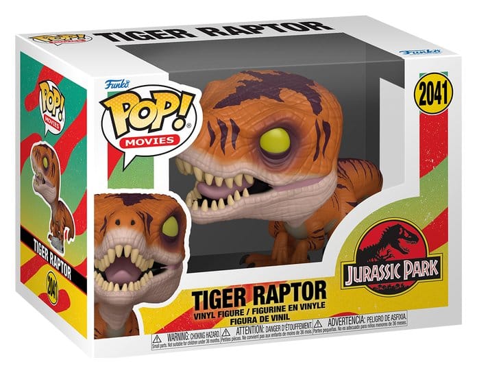 Funko Jurassic Park Tiger Raptor POP! Movies Vinyl Figur