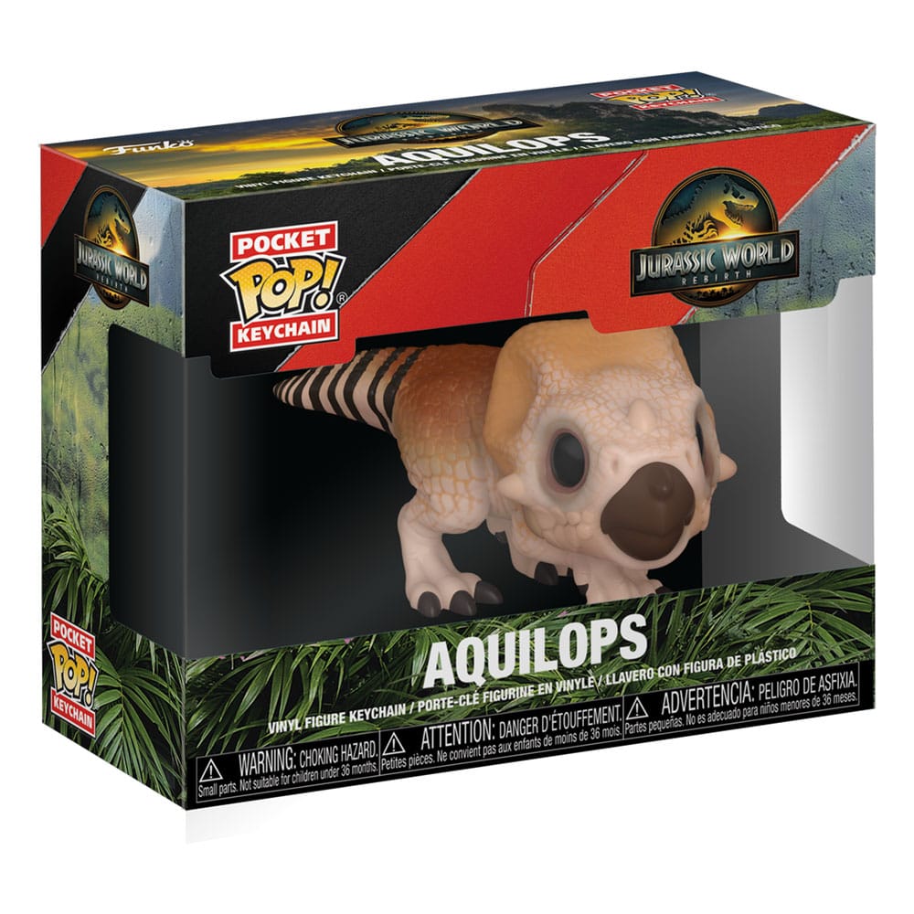 Funko Jurassic World Die Wiedergeburt Aquilops Display (12) Pocket POP! Vinyl Schlüsselanhänger