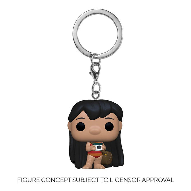 Funko Lilo & Stitch Lilo w/ Camera Display (12) Pocket POP! Vinyl Schlüsselanhänger