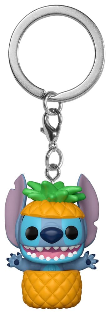 Funko Lilo&Stitch Stitch in pineapple Display (12) POP! Vinyl Schlüsselanhänger