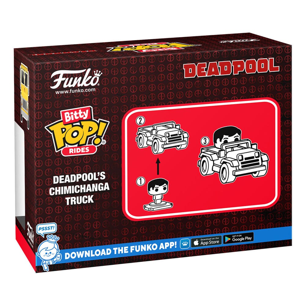 Funko Marvel Deadpool w/Chimichanga Truck POP! Rides Vinyl Figur