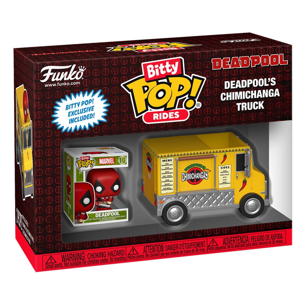 Funko Marvel Deadpool w/Chimichanga Truck POP! Rides Vinyl Figur
